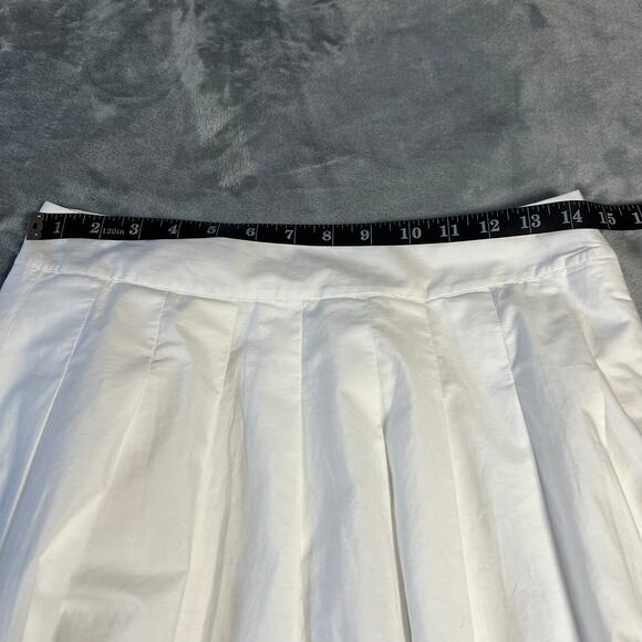 Talbots Pleated Floral-Border Skirt Size 6P Easter Preppy Office Knee Length - Picture 11 of 12